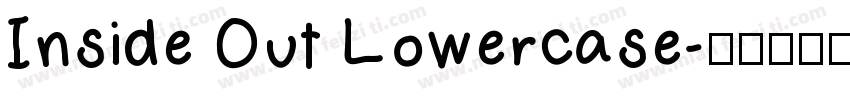 Inside Out Lowercase字体转换
